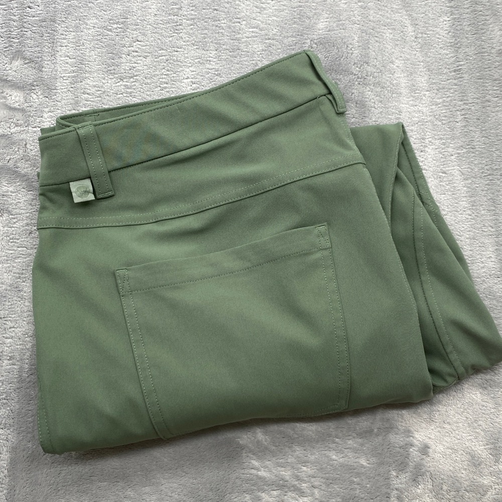 Lululemon ABC Classic-Fit Pant Mens 35x28 Warpstreme Green LM5AQGS Golf classic